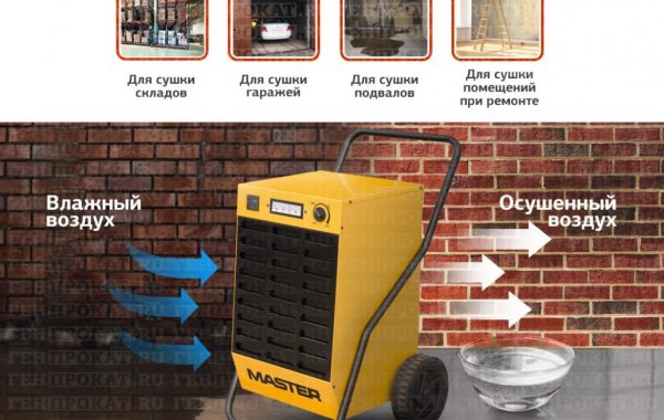 Аренда осушителей воздуха оказываем услуги